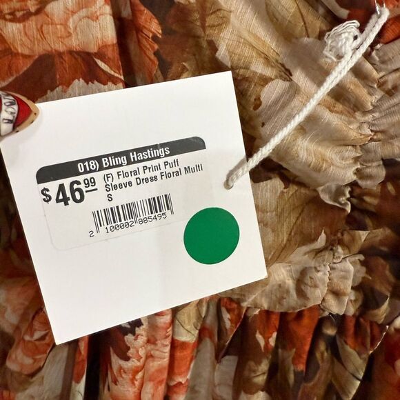 NWT boutique Autumn Floral Dress - Picture 4 of 6